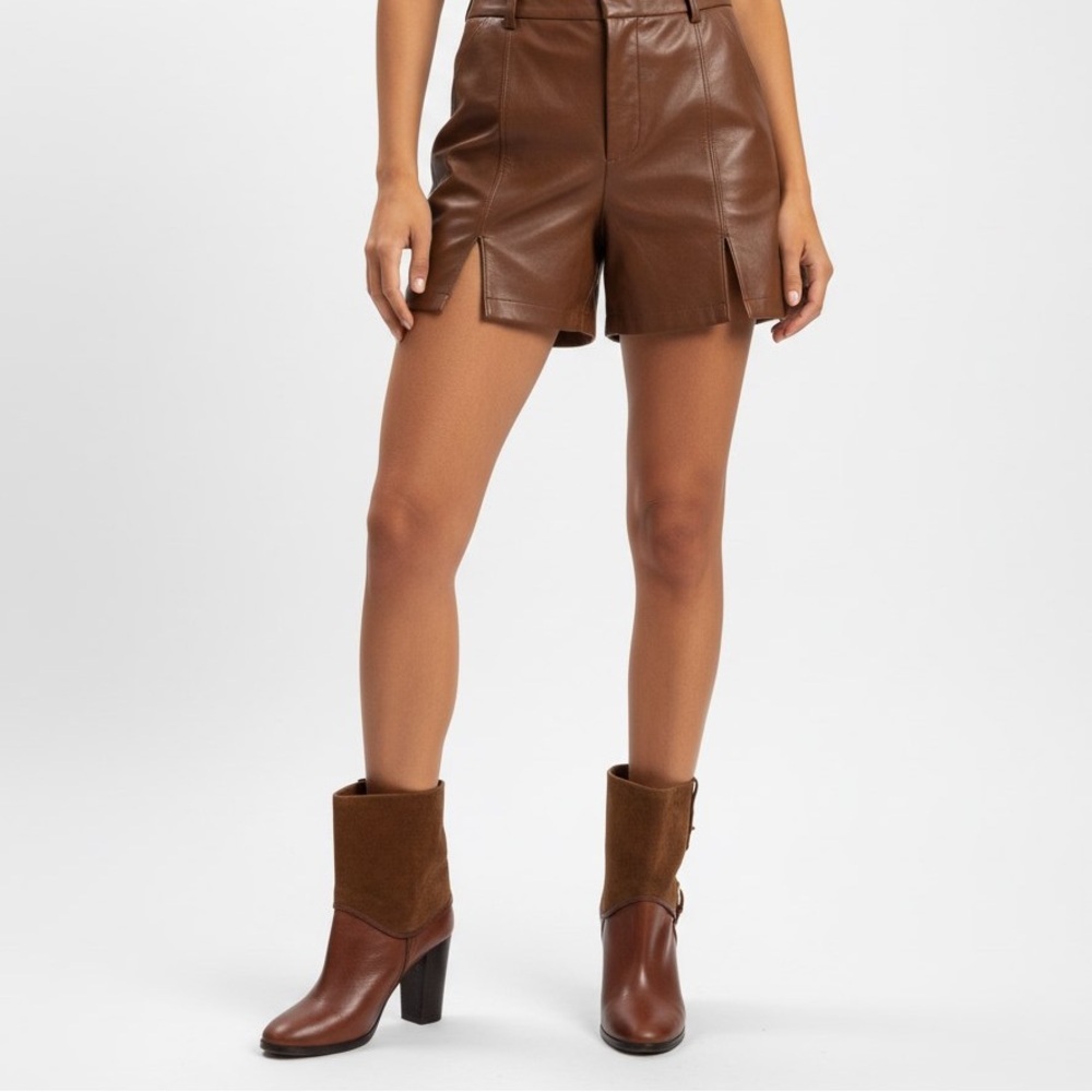 Pegabo Brown Suede & Leather Ankle Boots Block Heel Buckle 10 Women's